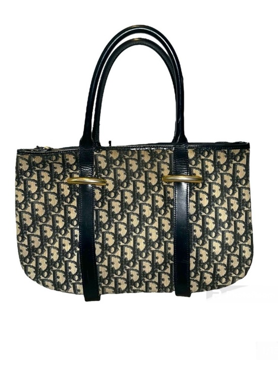 Dior Handbags - Vintage Christian Dior Navy Trotter Handbag Shoulder Bag Purse with COA